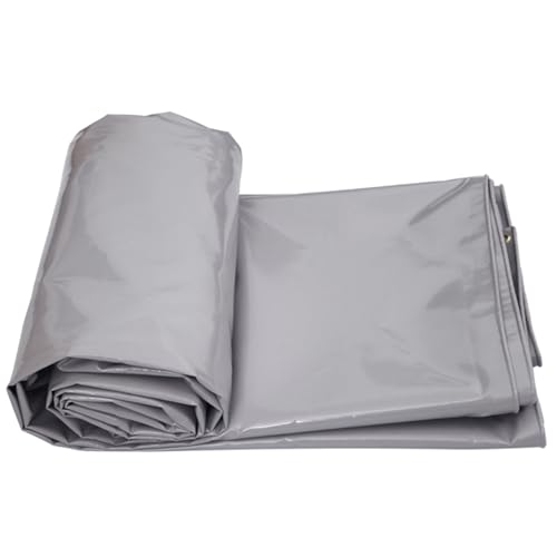 4m x 8m Grey Waterproof Poly Tarp with Grommets S966