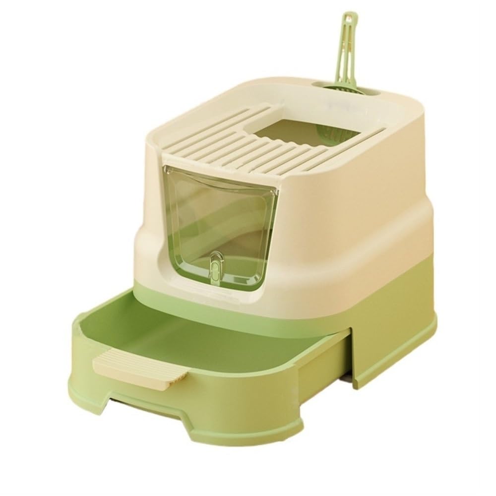 Enclosed Top-Entry Cat Litter Box with Scoop G760