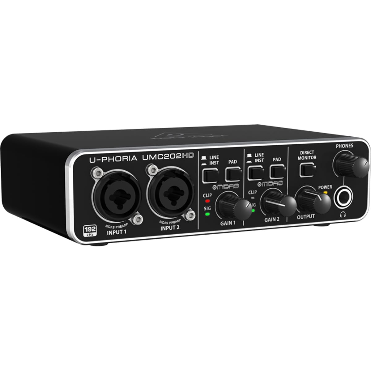 2x2 USB Audio Interface with Mic Preamplifiers V196