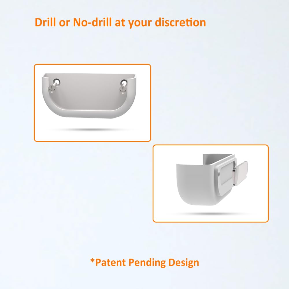 White Wall Mount Bracket with USB-C Cable B7700