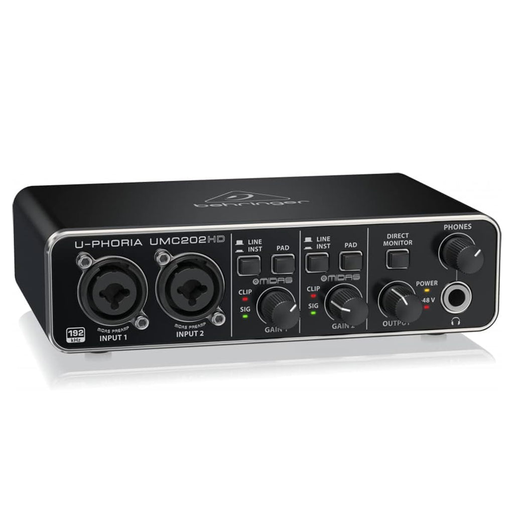 2x2 USB Audio Interface with Mic Preamplifiers V196