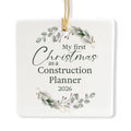 Ceramic 3-inch Square-Shaped Ornament V6140