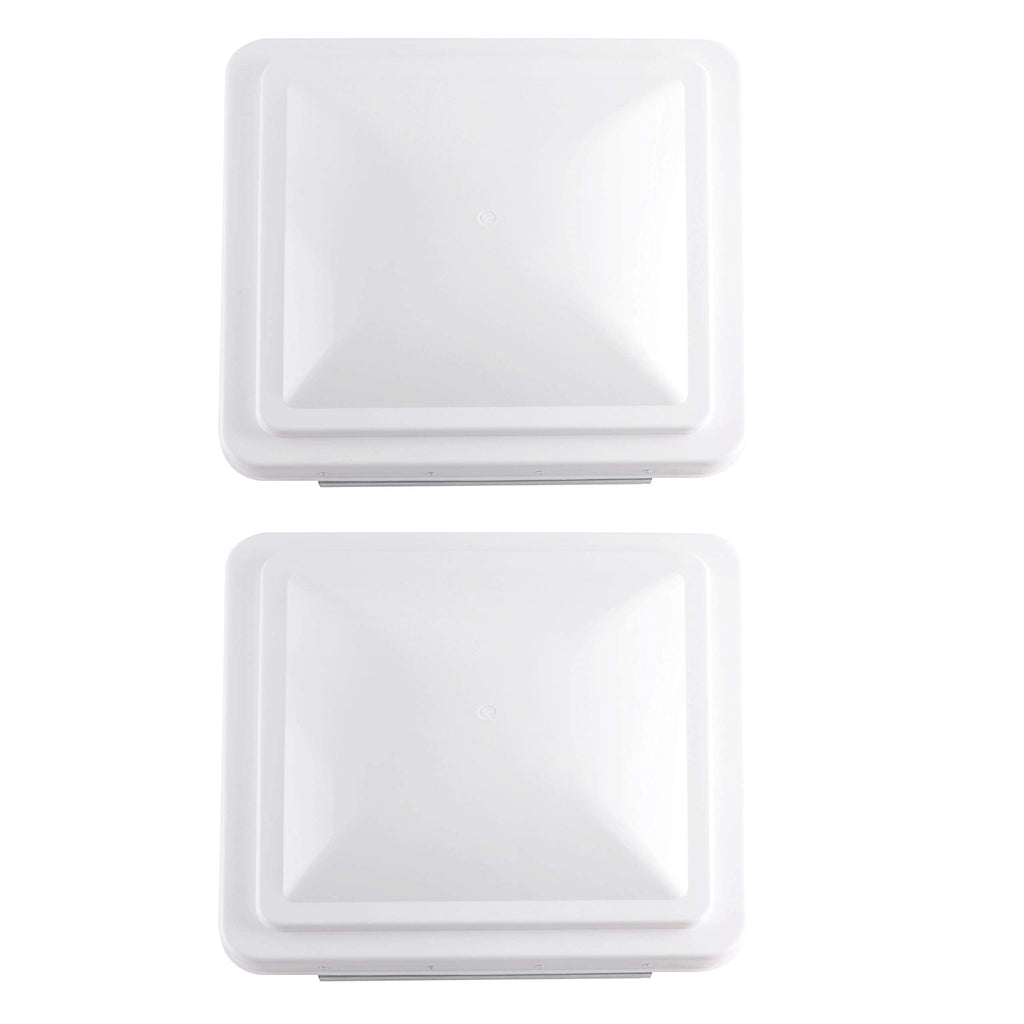 2 Pack 14 Inch White RV Roof Vent Cover D52385
