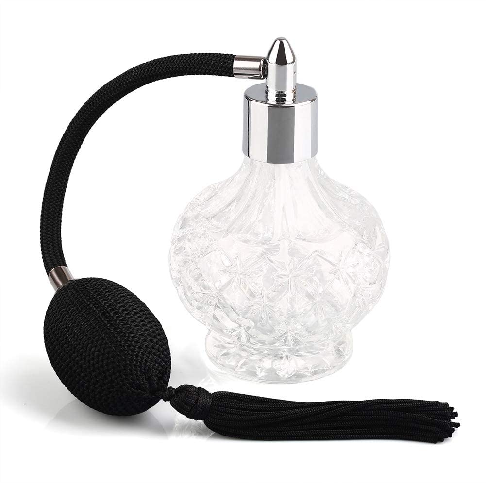 80ml Clear Crystal Vintage Style Perfume Bottle H6335