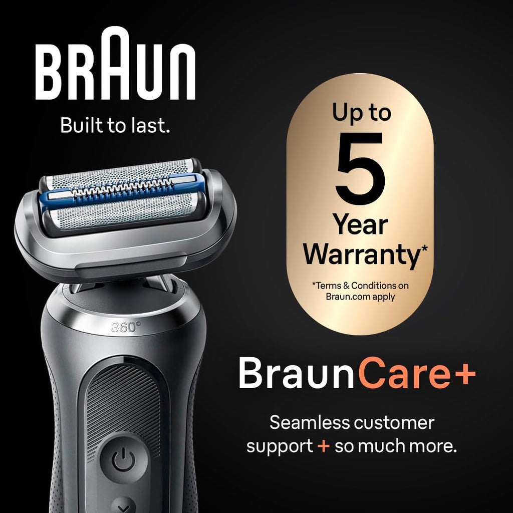 Electric Wet & Dry Foil Shaver with Travel Case O739052