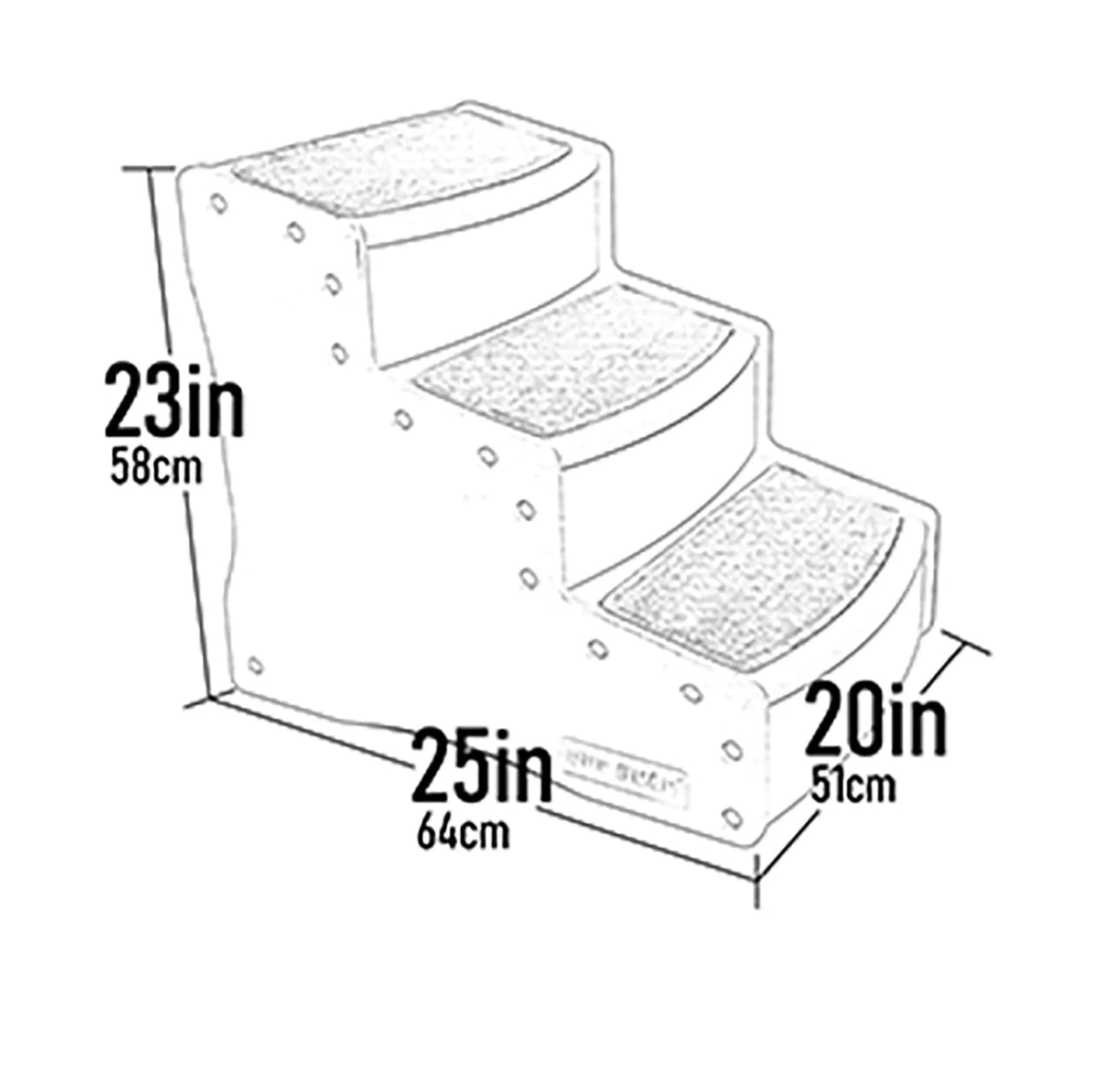 Extra Wide Pet Stairs G31449
