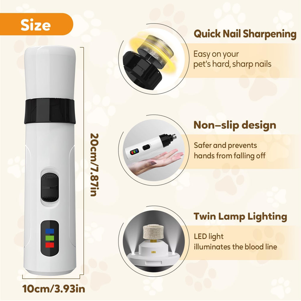 Dog Nail Trimmer with Replacement Grinding Heads J279535