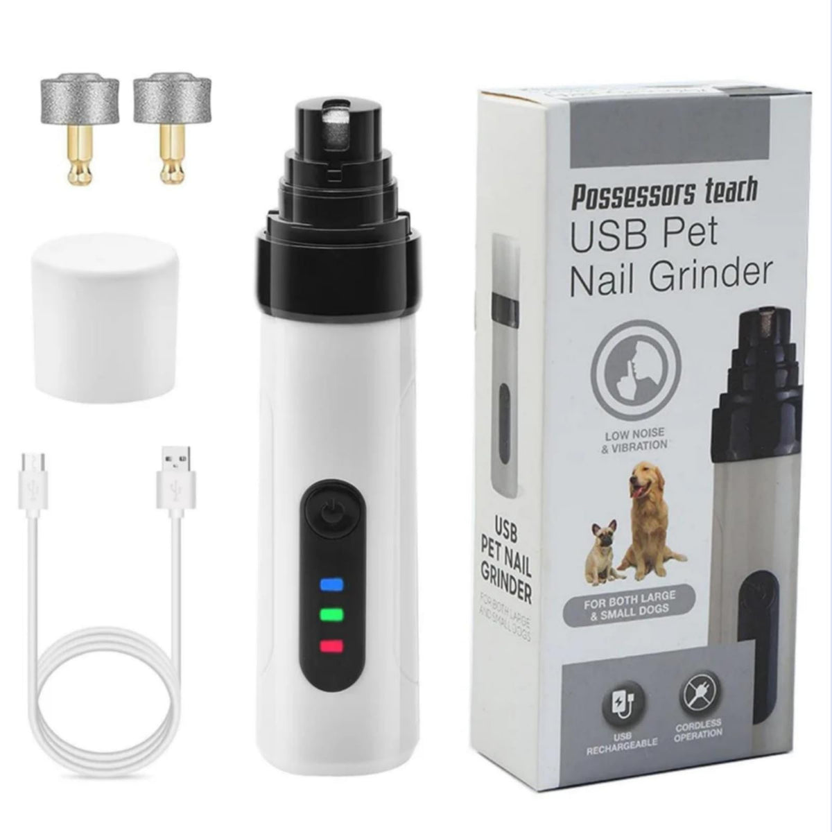 Dog Nail Trimmer with Replacement Grinding Heads J279535