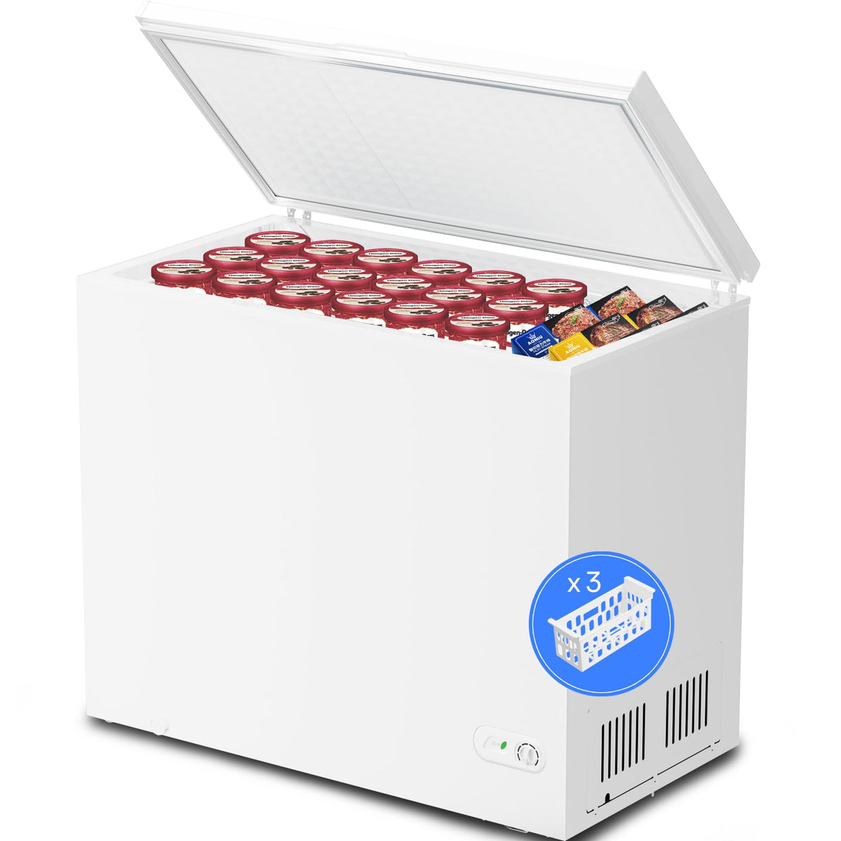 7.0 Cubic Feet White Chest Freezer J59848