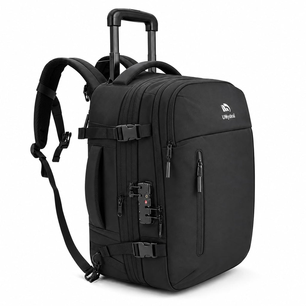 Rolling Backpack Travel with Lock USB C Port M856