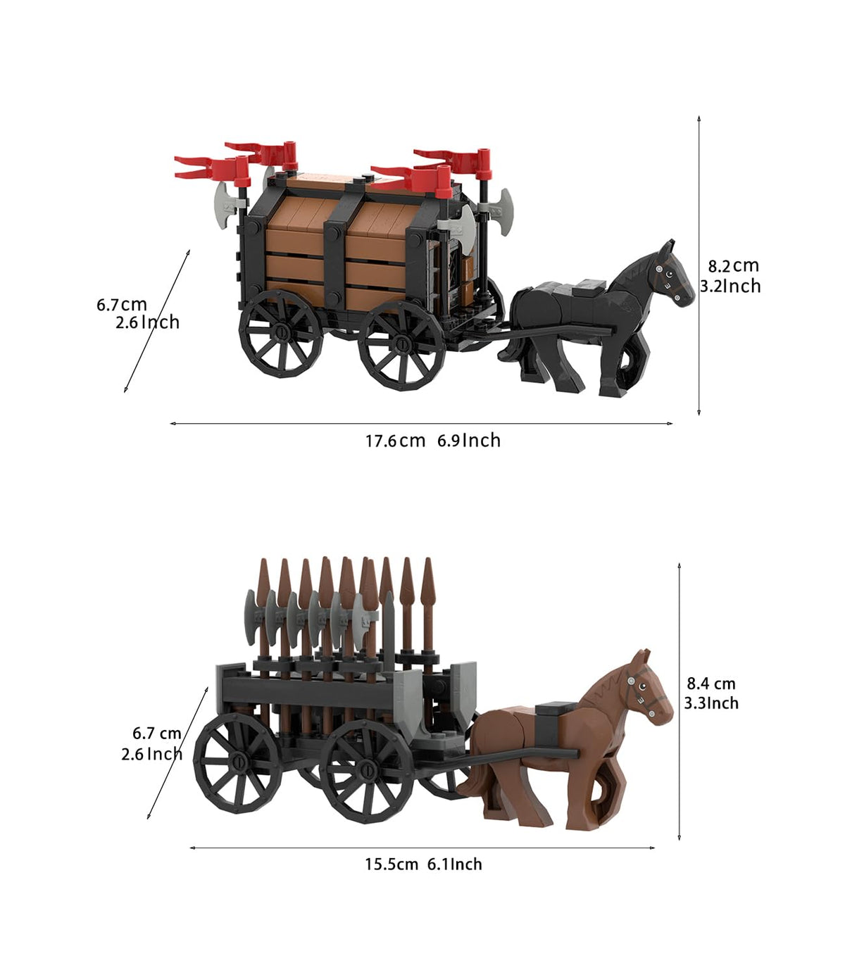 Medieval Carriage Building Blocks M16608