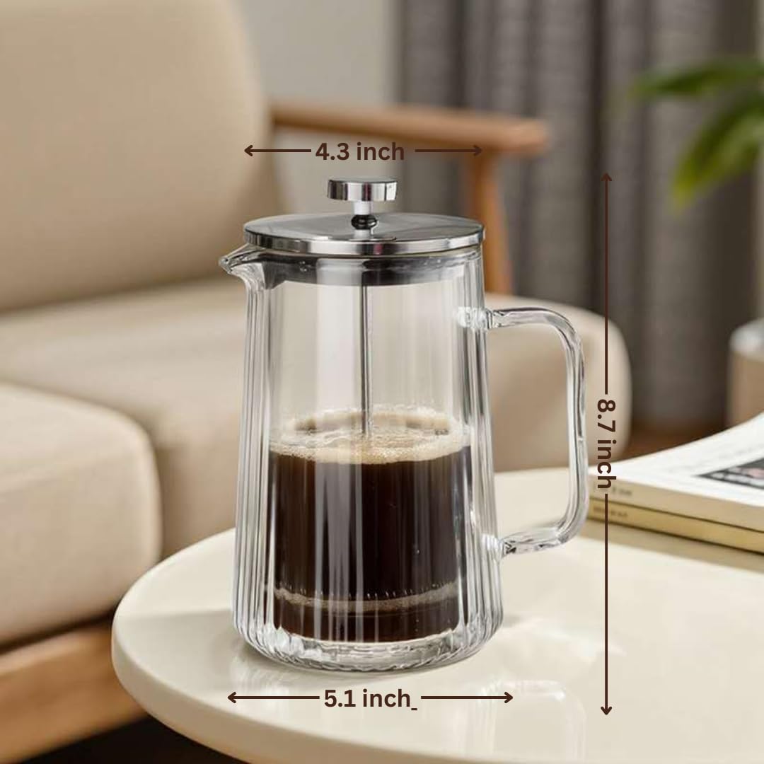 Glass French Press Coffee Maker 34oz L5956