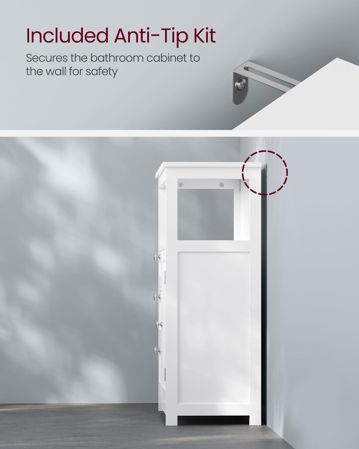 Bathroom Storage Cabinet with 3 Drawers K30523