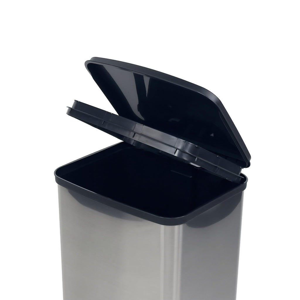 13 Gal Stainless Silver Step Trash Can T429