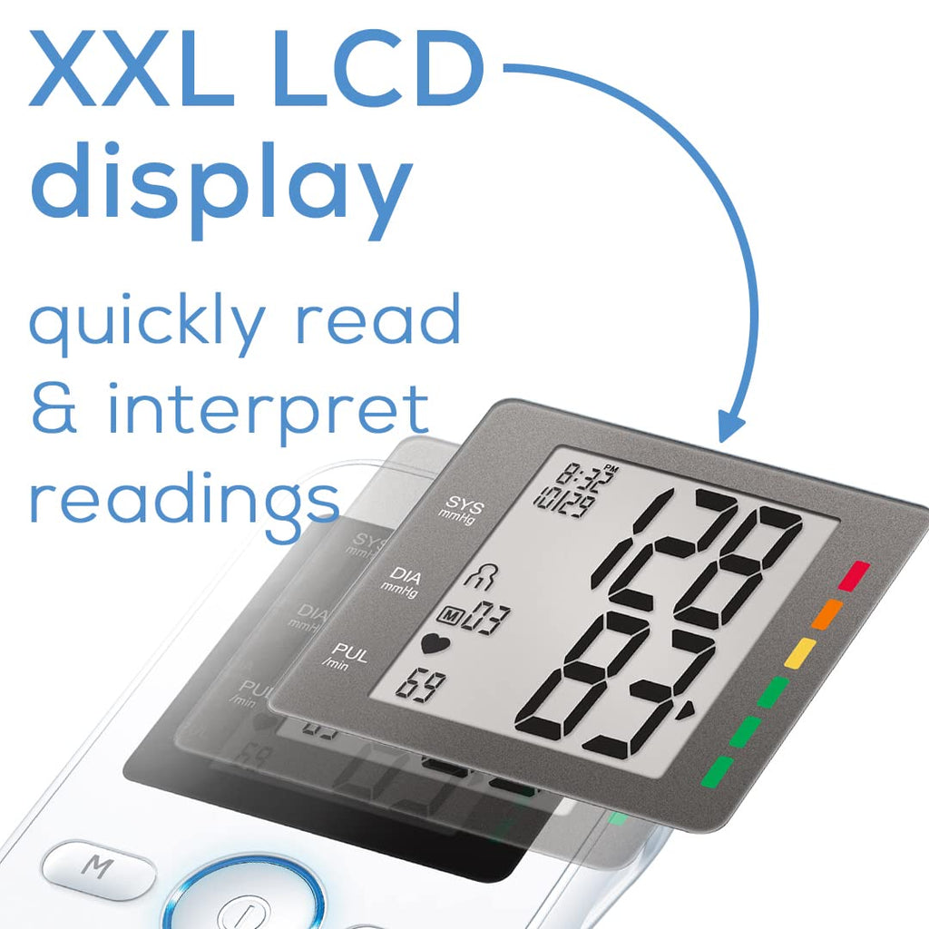 Upper Arm Blood Pressure Monitor with Large Cuff X688291