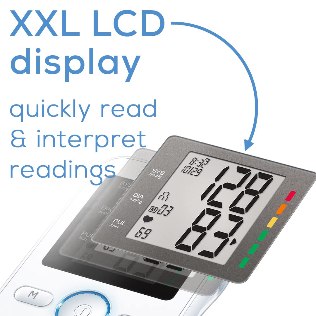 Upper Arm Blood Pressure Monitor with Large Cuff X688291