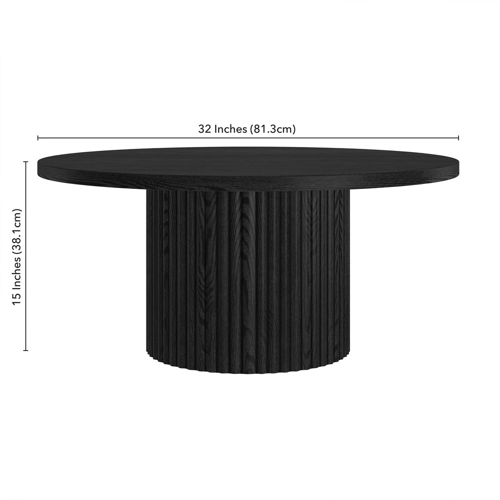 32" Modern Fluted Coffee Table Z526450