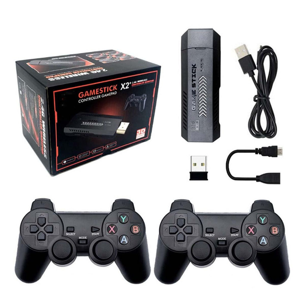 4K Retro Game Stick with 2 Wireless Controllers 64GB N538