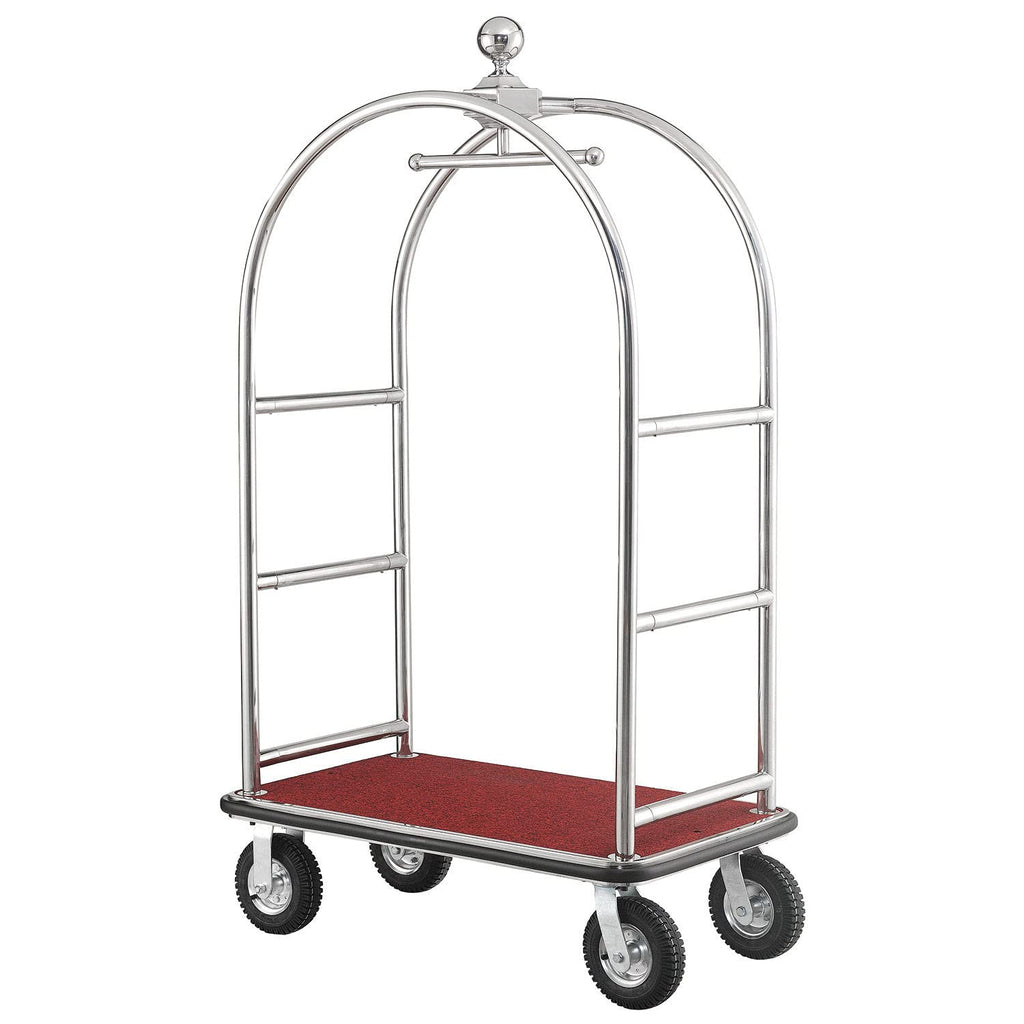Silver Stainless Steel Bellman Cart K99389