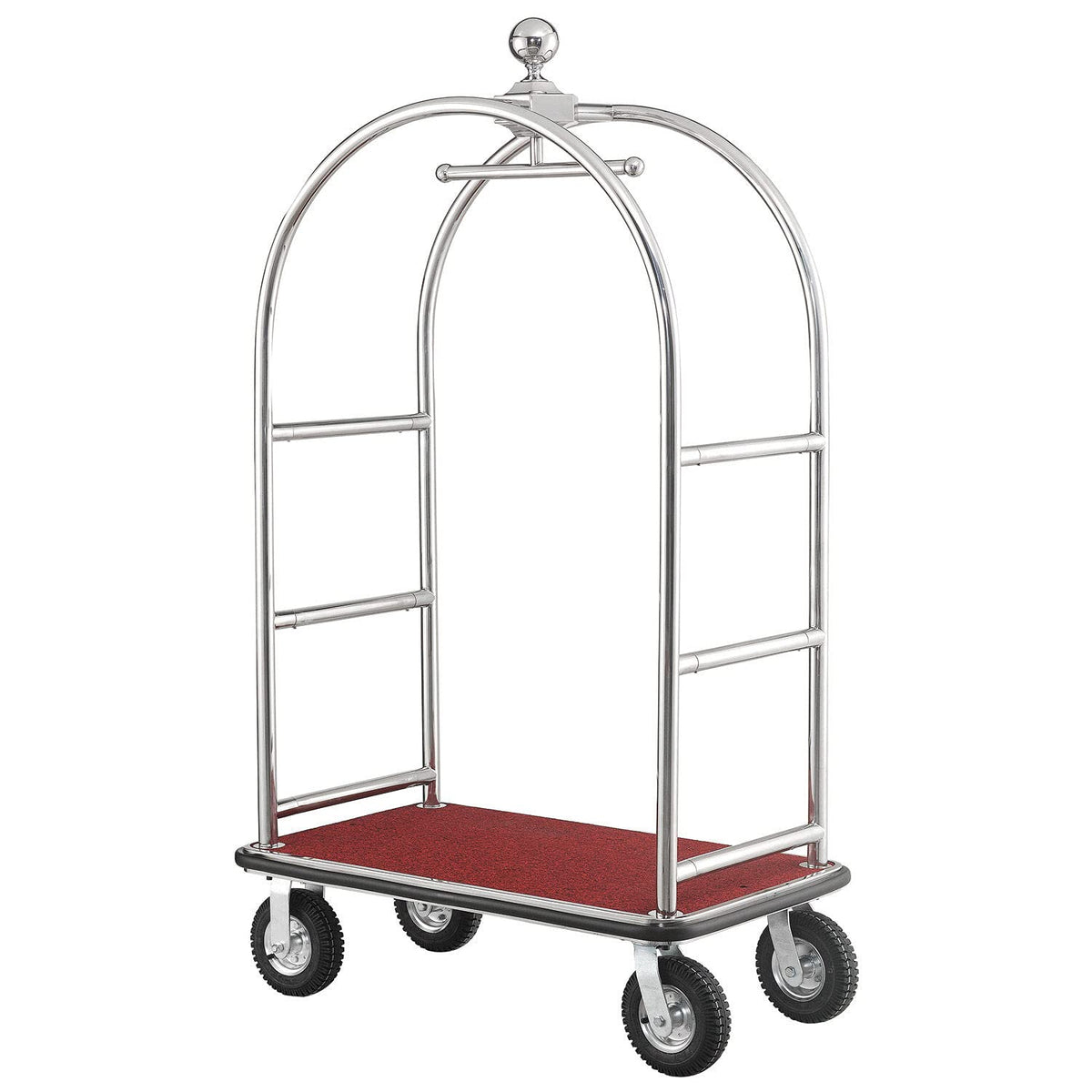 Silver Stainless Steel Bellman Cart K99389