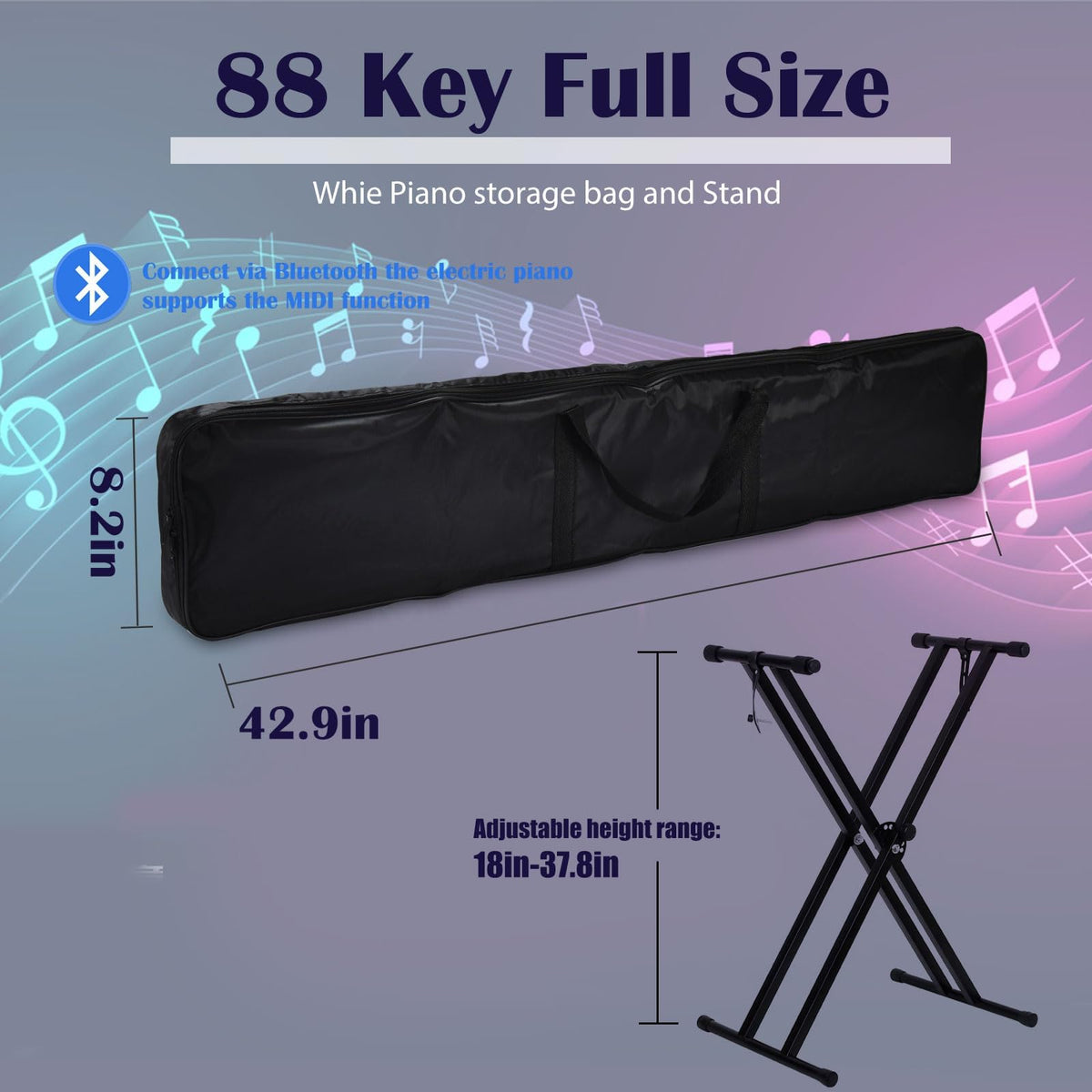 88 Keys Electric Digital Piano with Semi Weighted Key J7350