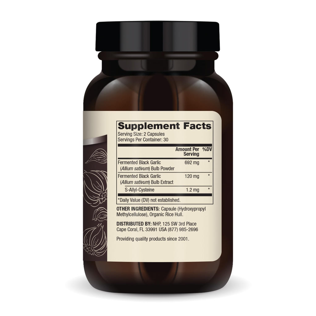 Fermented Black Garlic 60 Capsules A44151