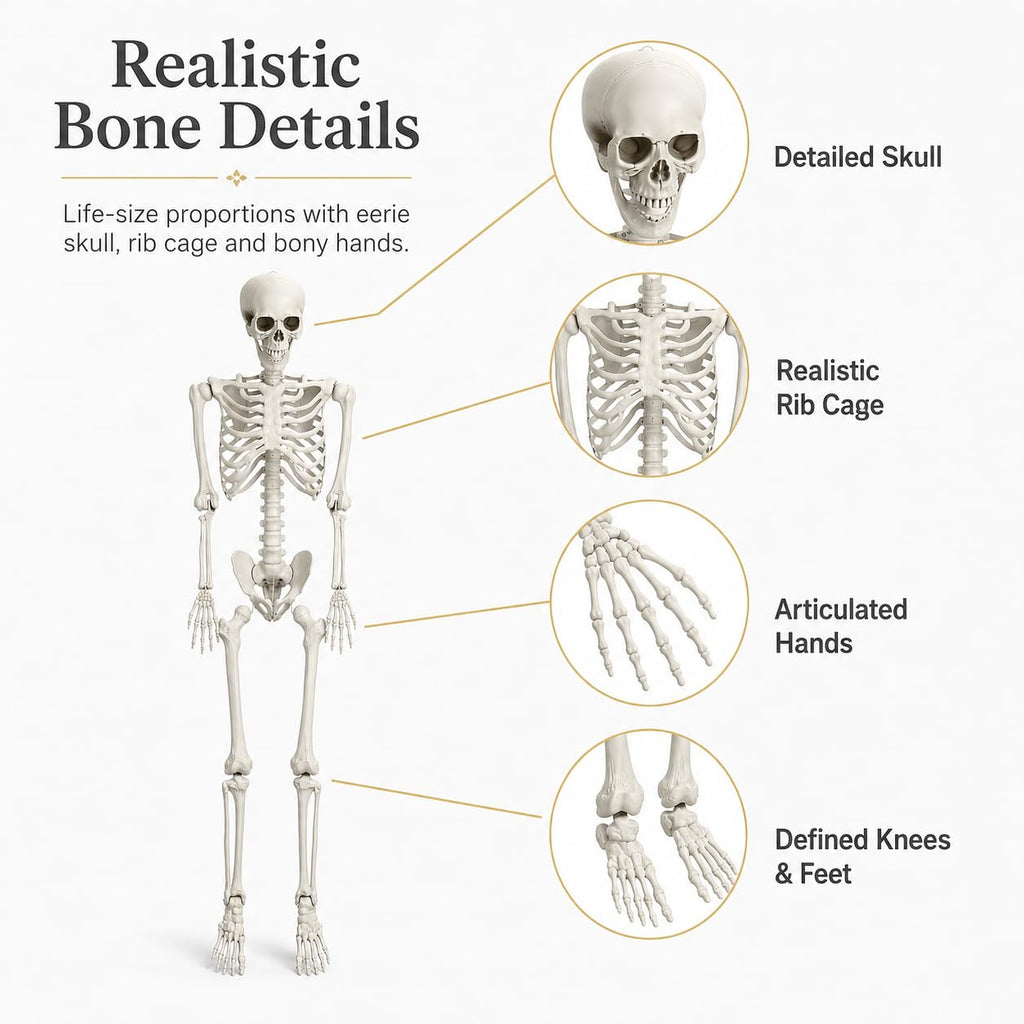 5.4 FT Poseable Skeleton H4389