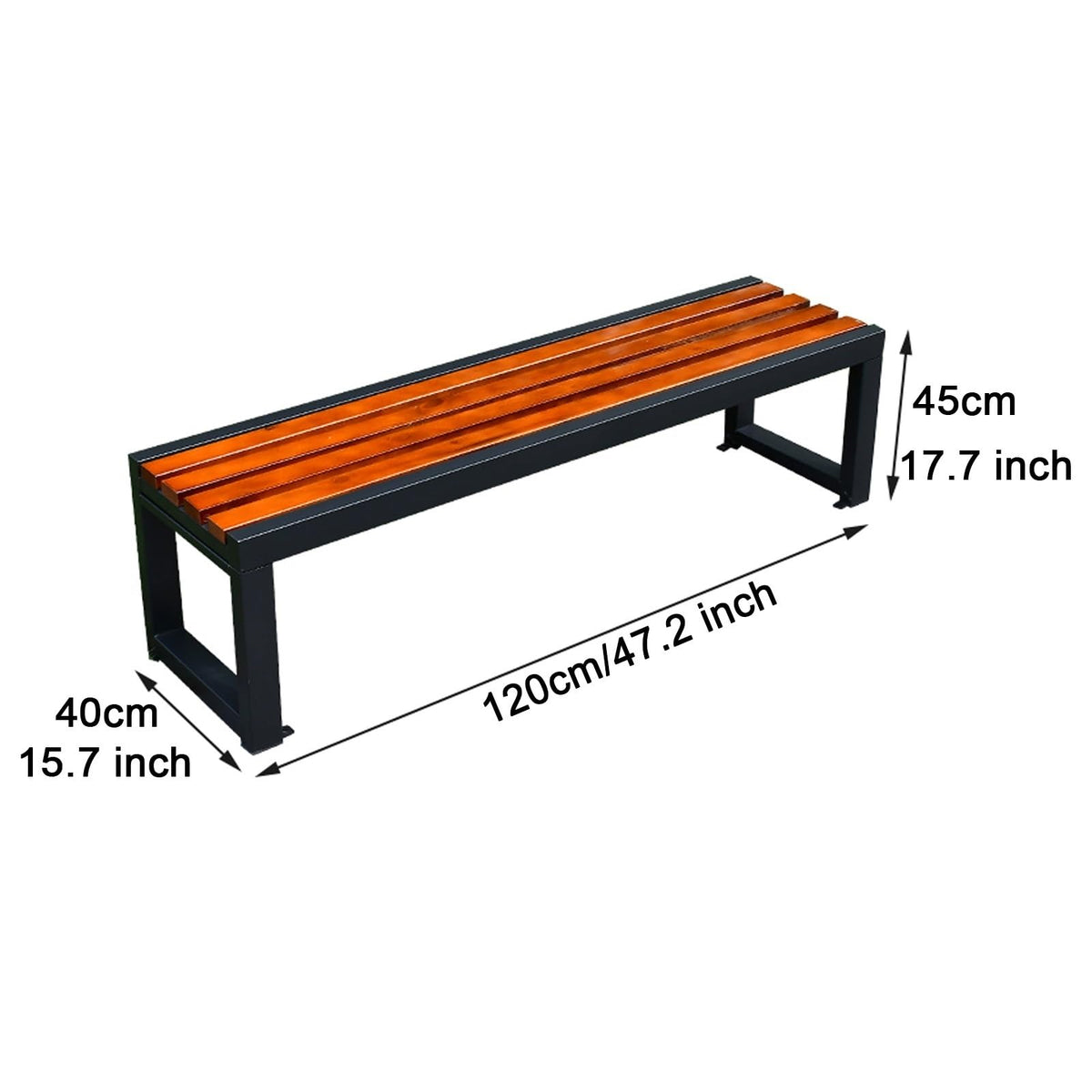 Outdoor Metal Park Bench T26751