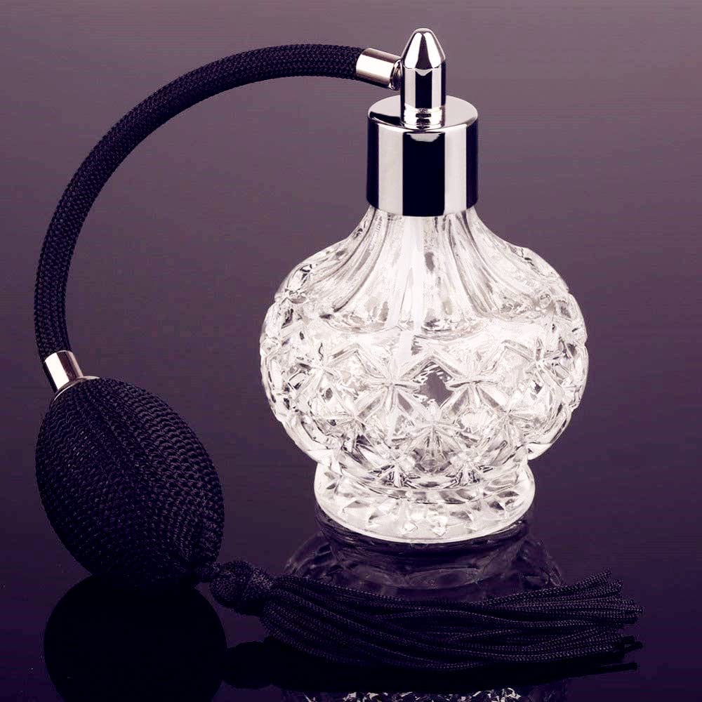 80ml Clear Crystal Vintage Style Perfume Bottle H6335