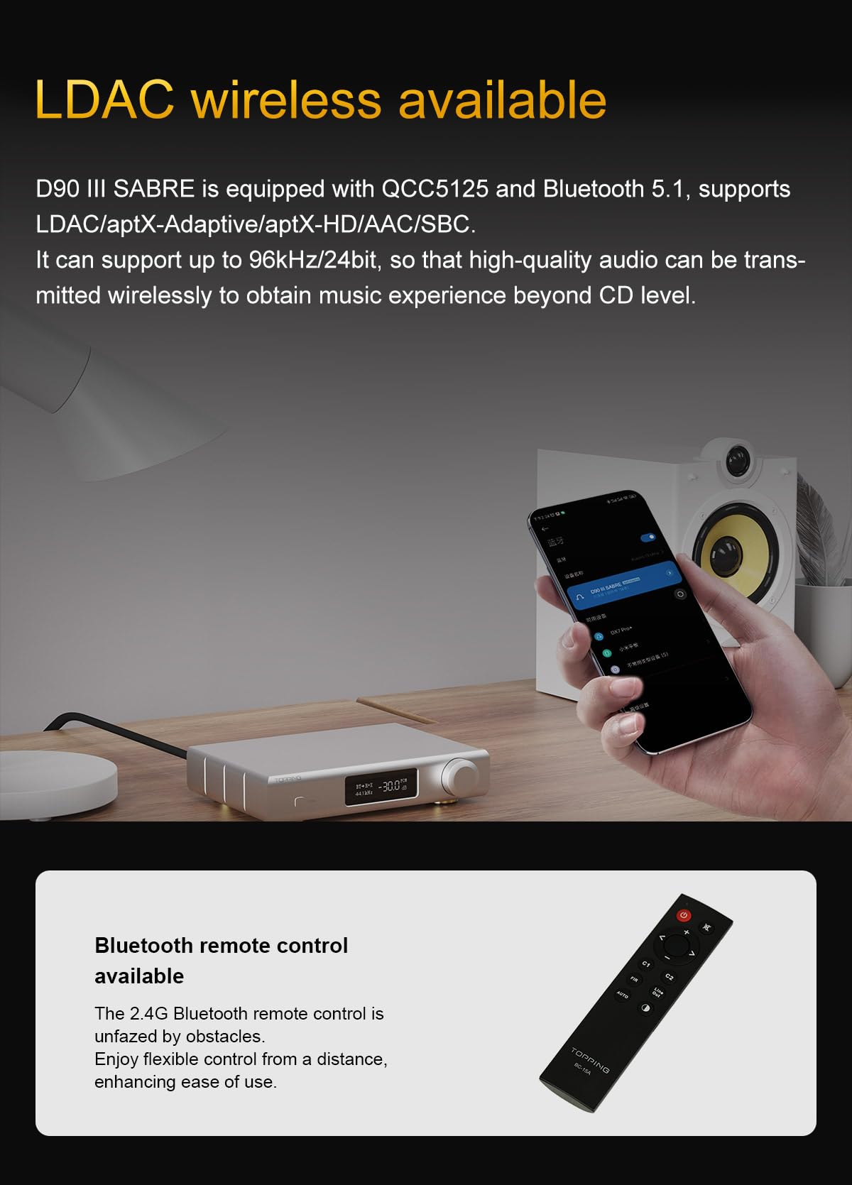 Black Desktop DAC Preamp C229