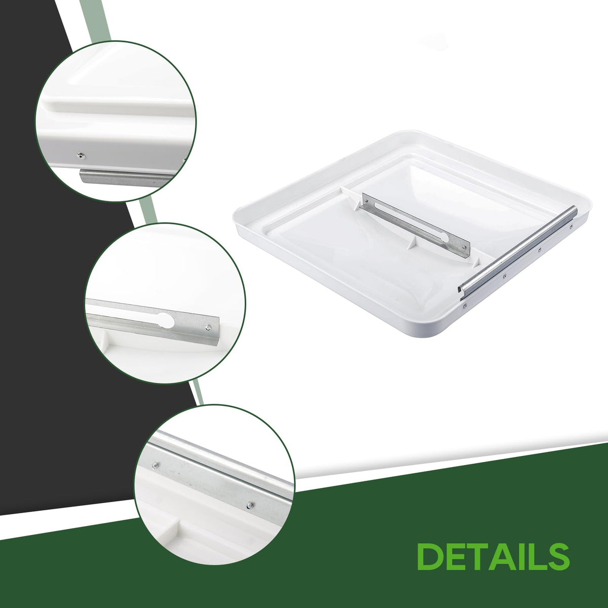 2 Pack 14 Inch White RV Roof Vent Cover D52385