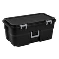 Black 22Gal Wheeled Lockable Storage Footlocker X876