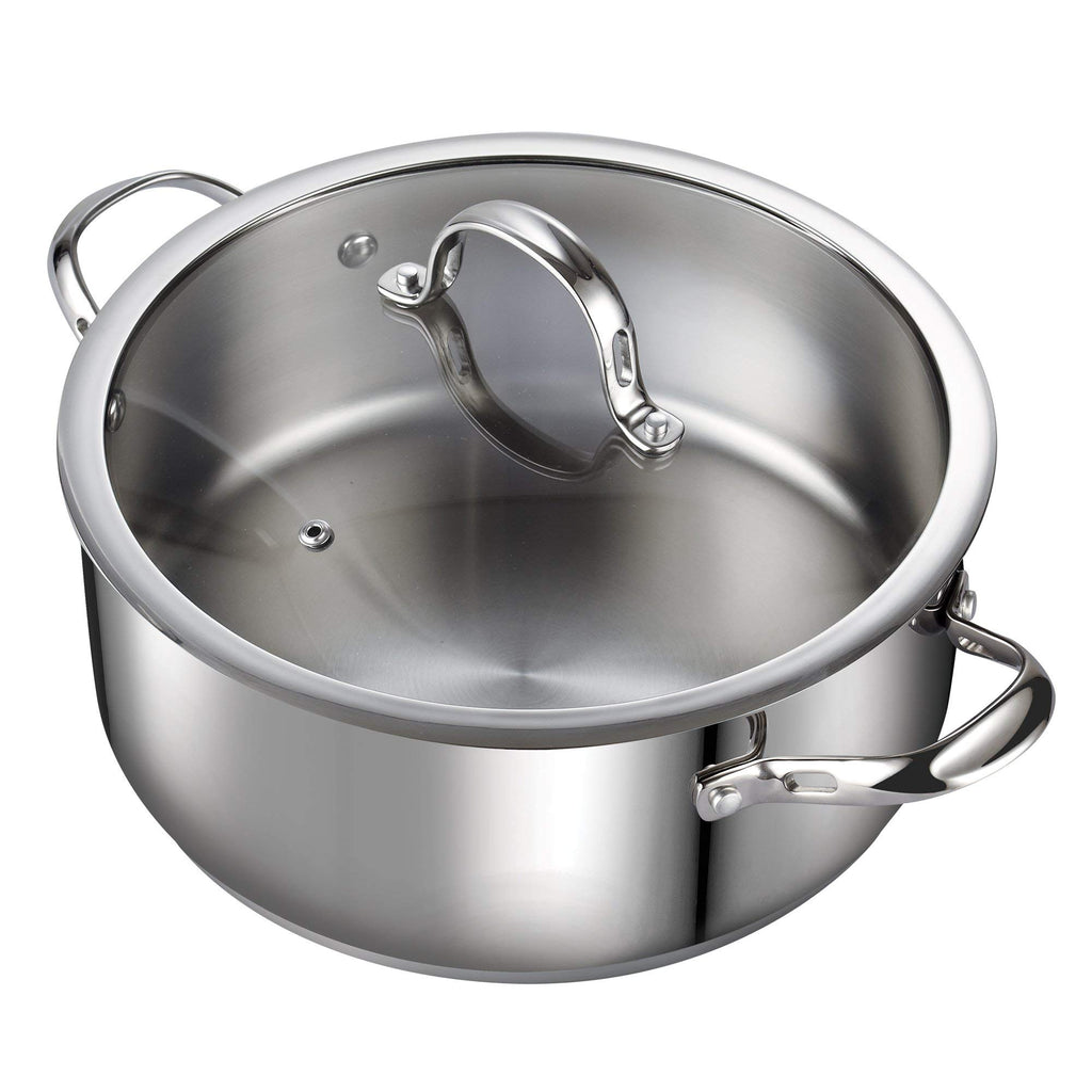 7 Quart Stainless Steel Stock Pot with Lid E957411