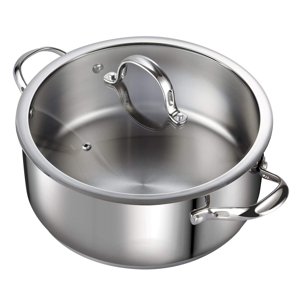 7 Quart Stainless Steel Stock Pot with Lid E957411