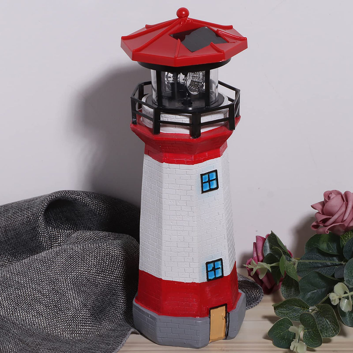 Solar Powered LED Lighthouse M84664