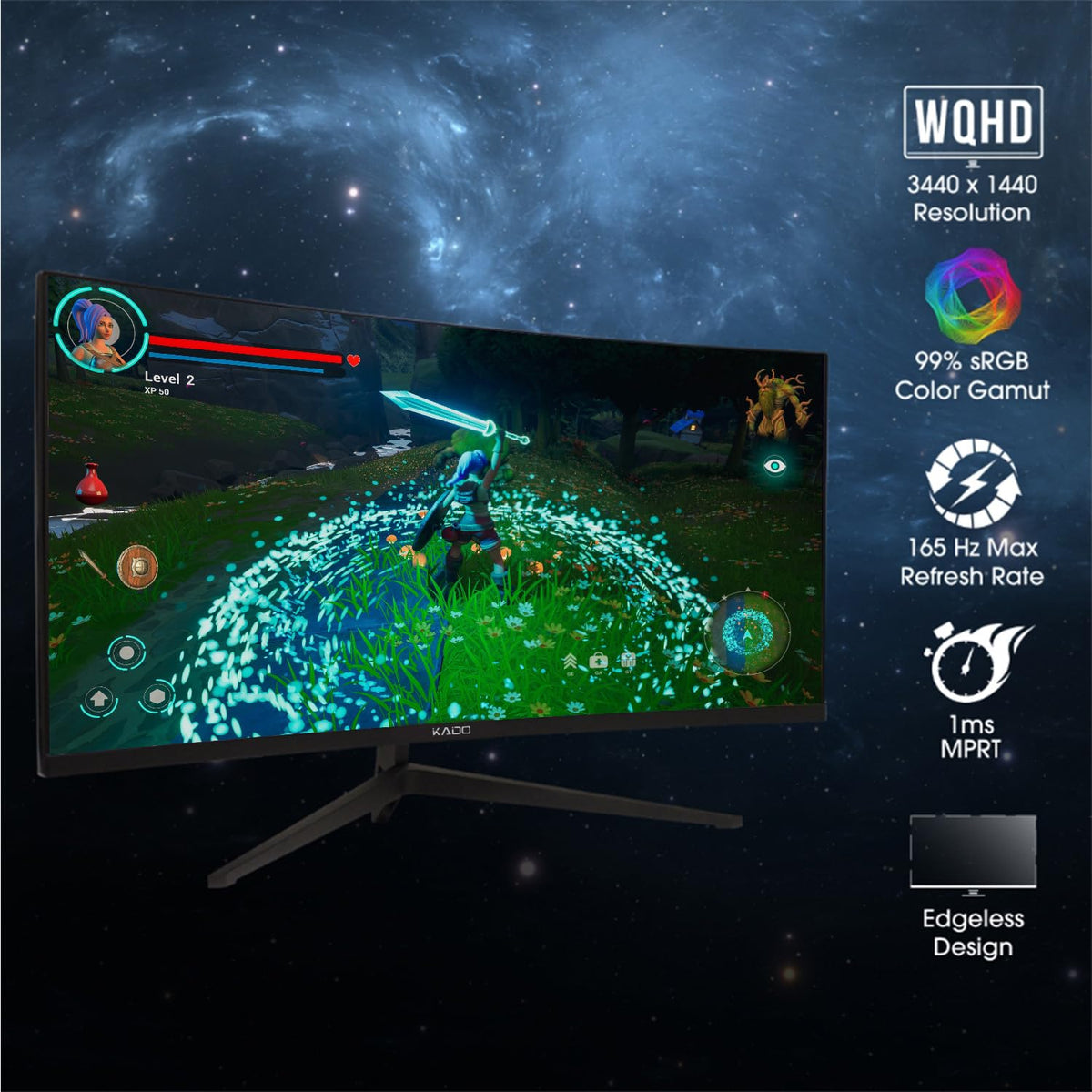 2-Pack 34" Curved 165Hz Ultrawide Computer Monitor Y495