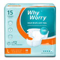Adult Diapers with Tabs, Large, 15 Count Q492