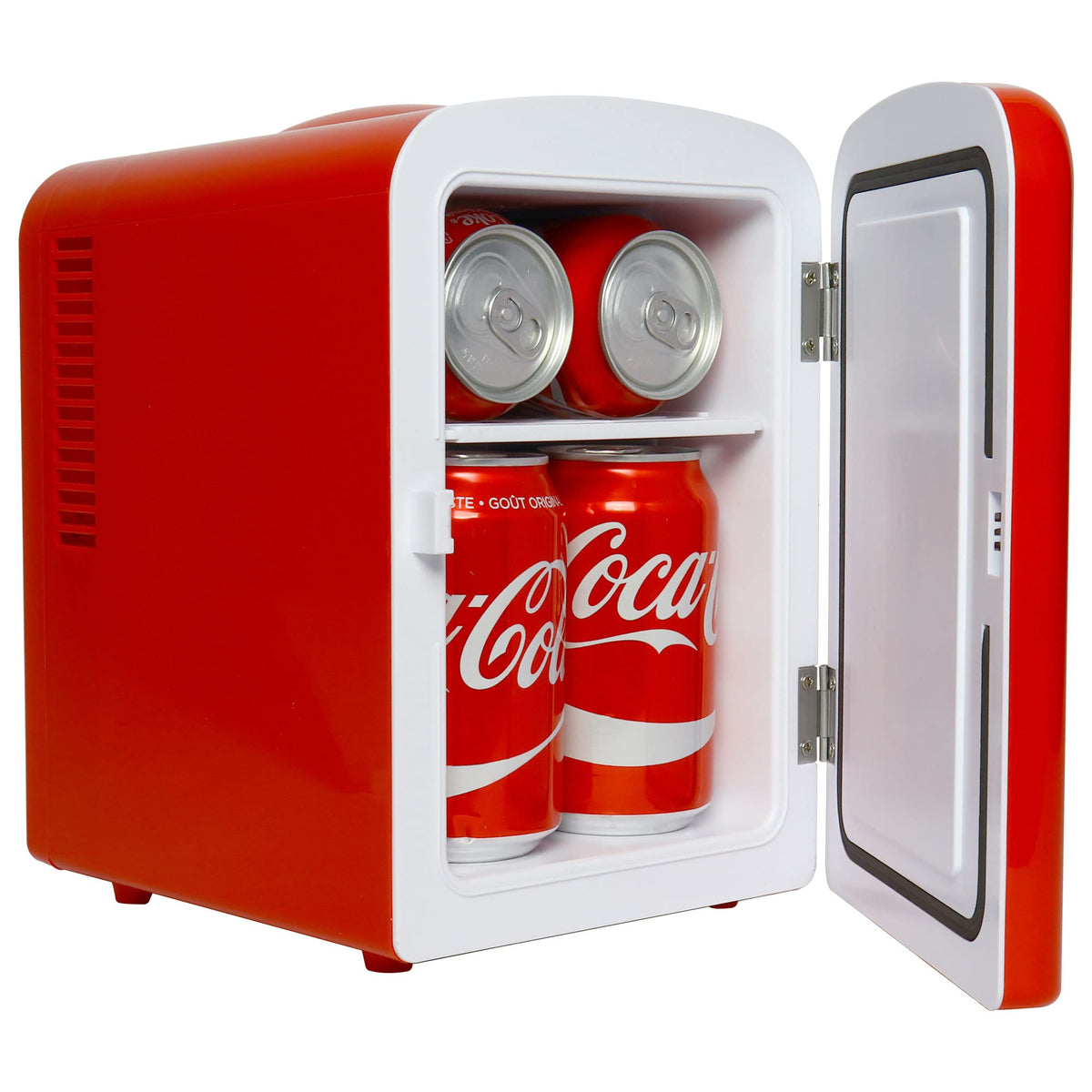4L 6 Can Mini Fridge Portable Cooler Red M836386
