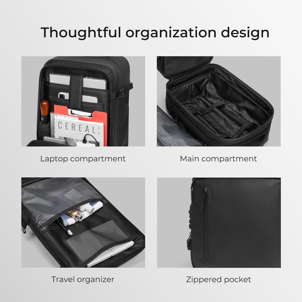 Rolling Backpack Travel with Lock USB C Port M856