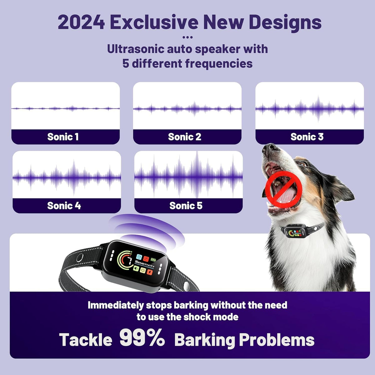 Rechargeable Anti Bark Training Collar 2 Pack I115622
