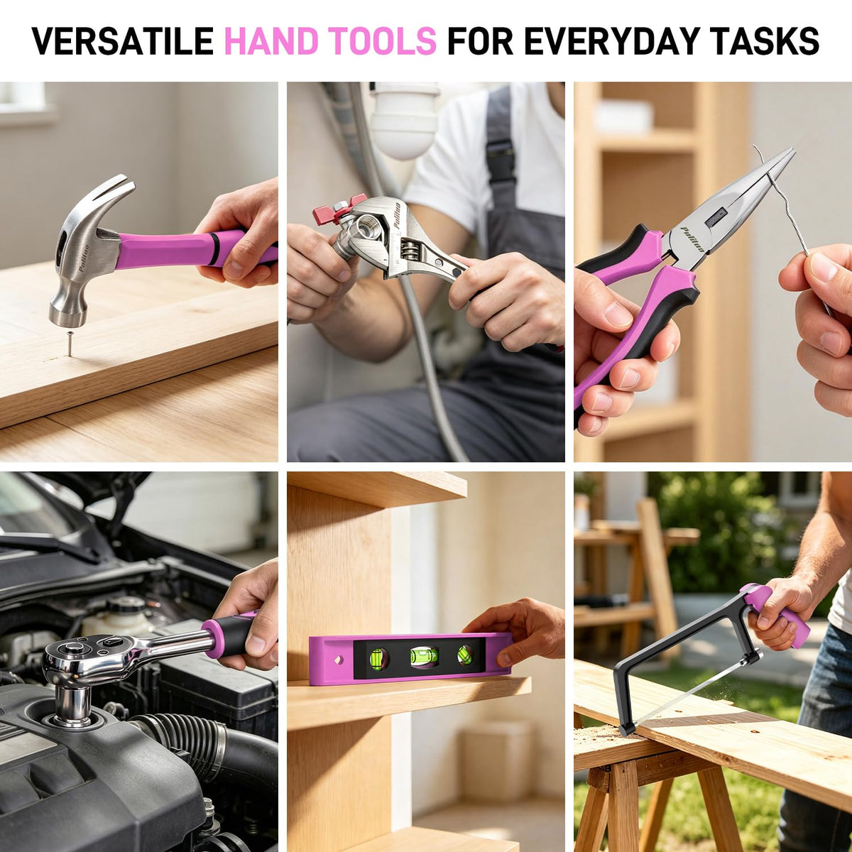 299 Piece Pink Cordless Drill Tool Set with Tool Box L270