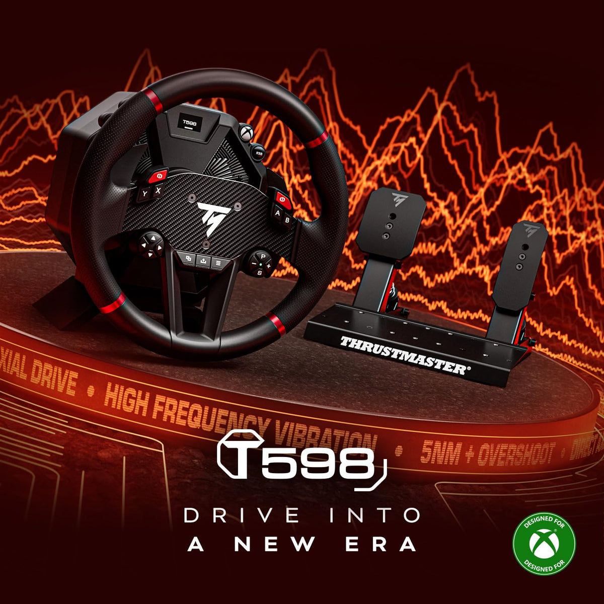 Racing Wheel with Pedals Set F6353