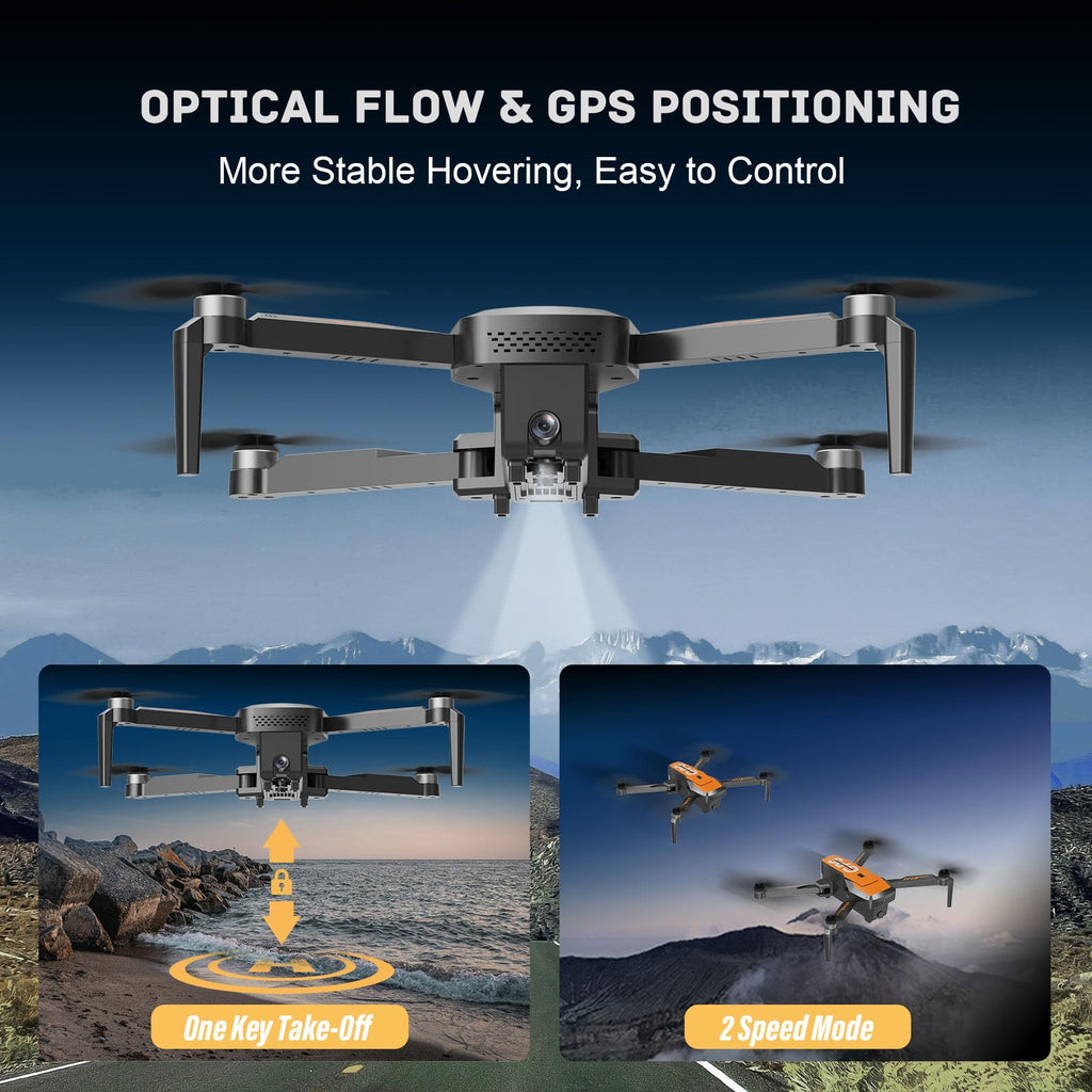 4K Camera Drone with GPS Auto Return Foldable 249g M740384