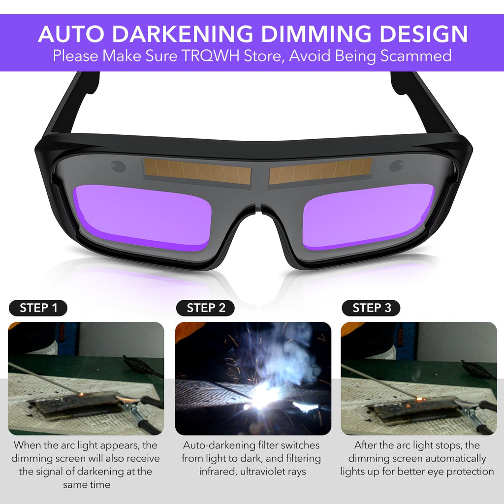 Auto Darkening Welding Glasses U121851