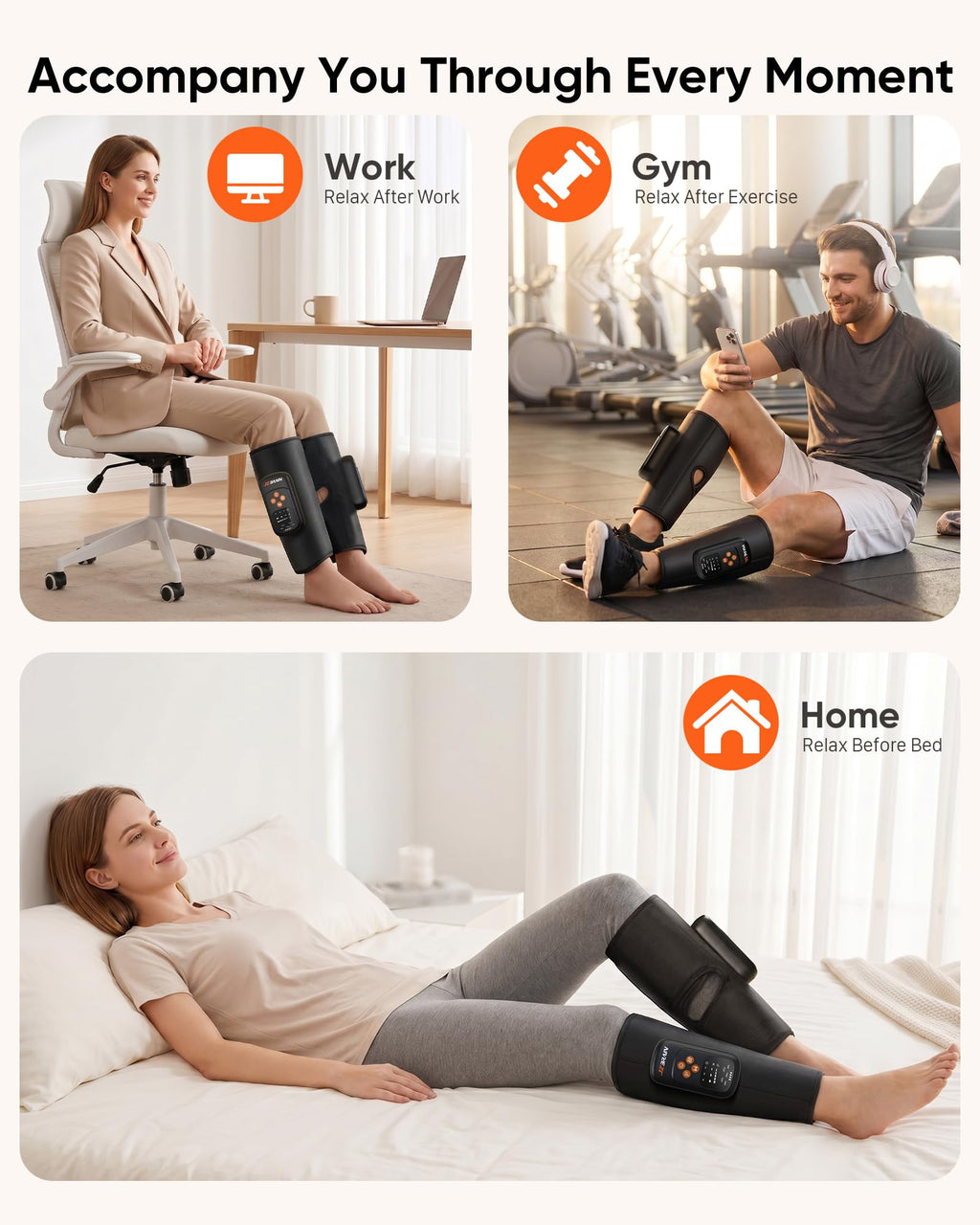 Cordless Air Compression Calf Massager V6226