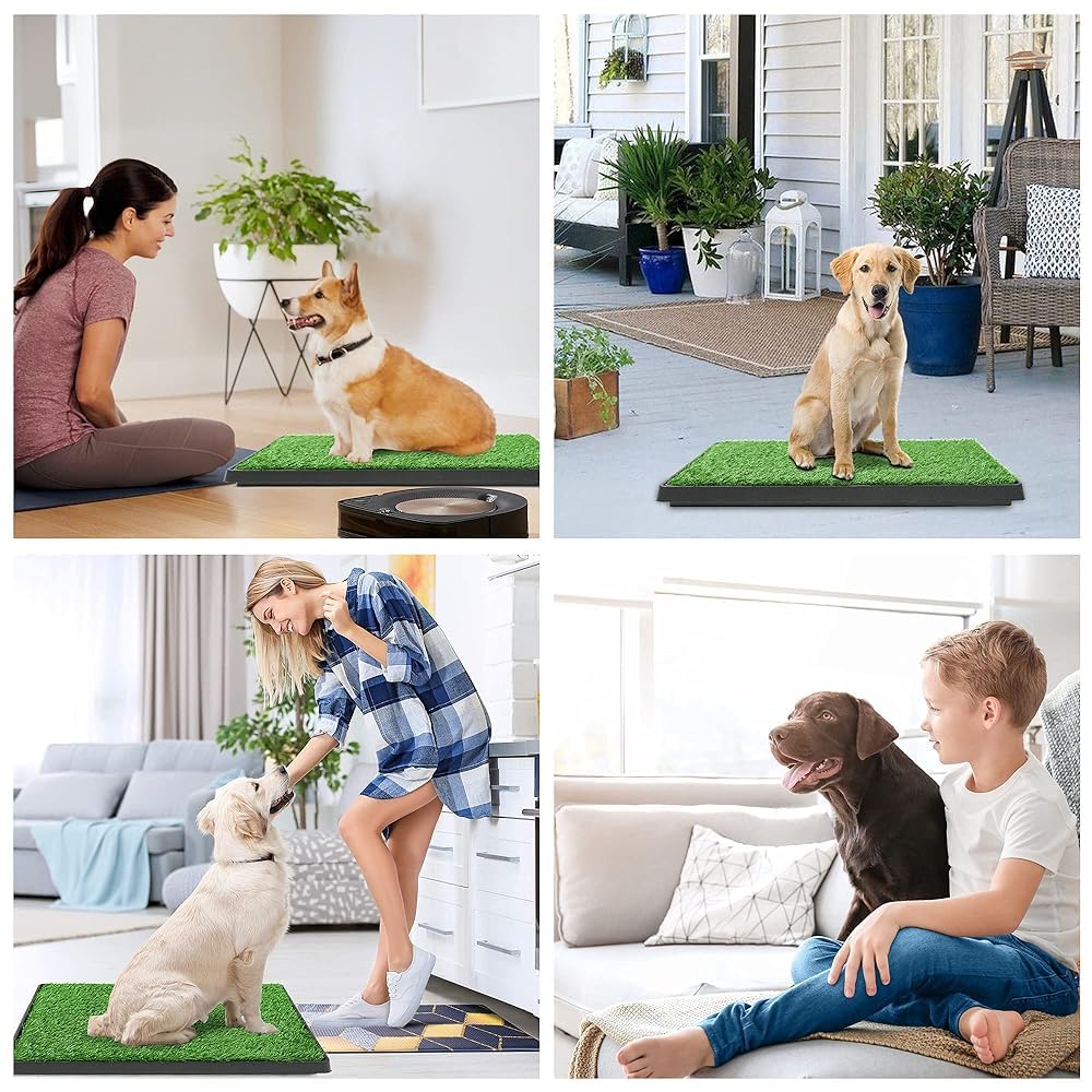 Artificial Grass Dog Potty Pad with Tray 20x30 inch N54910