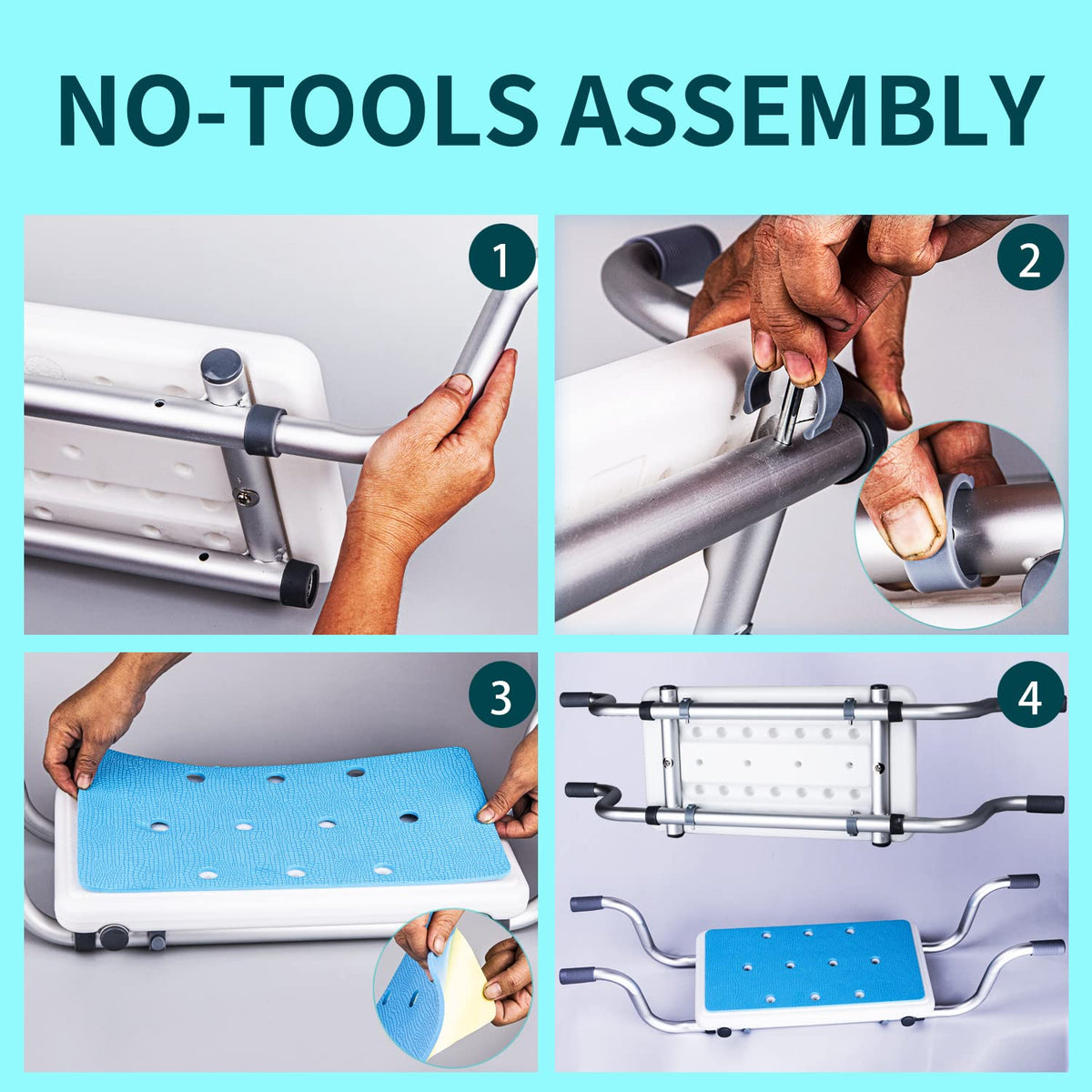 Heavy Duty Aluminum Alloy Bath Bench Seat R708