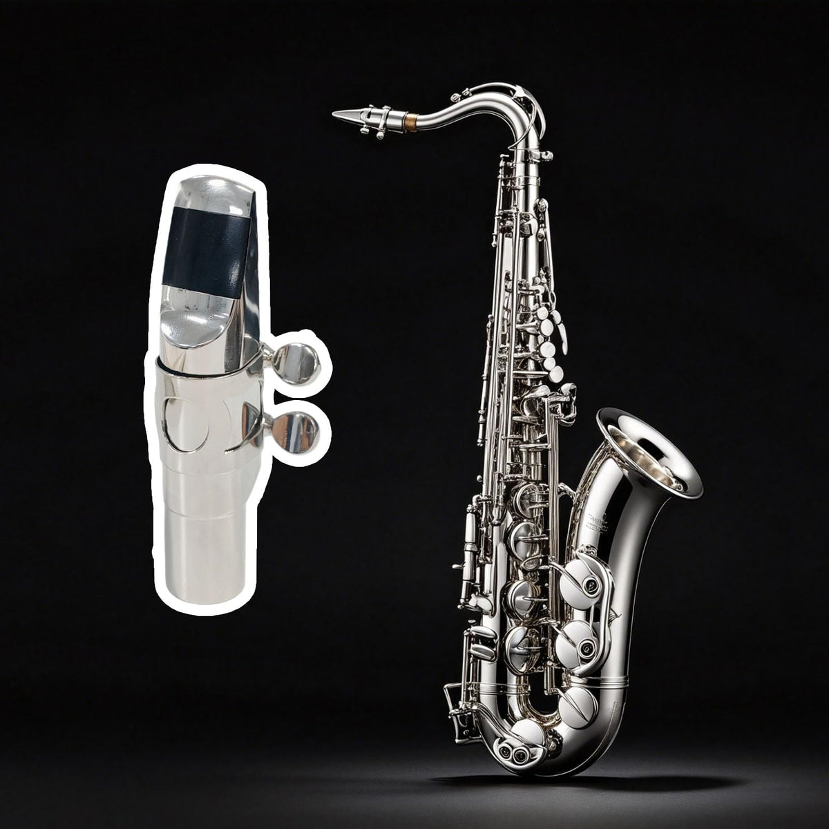 Silver Plated Alto Saxophone Mouthpiece Y409145