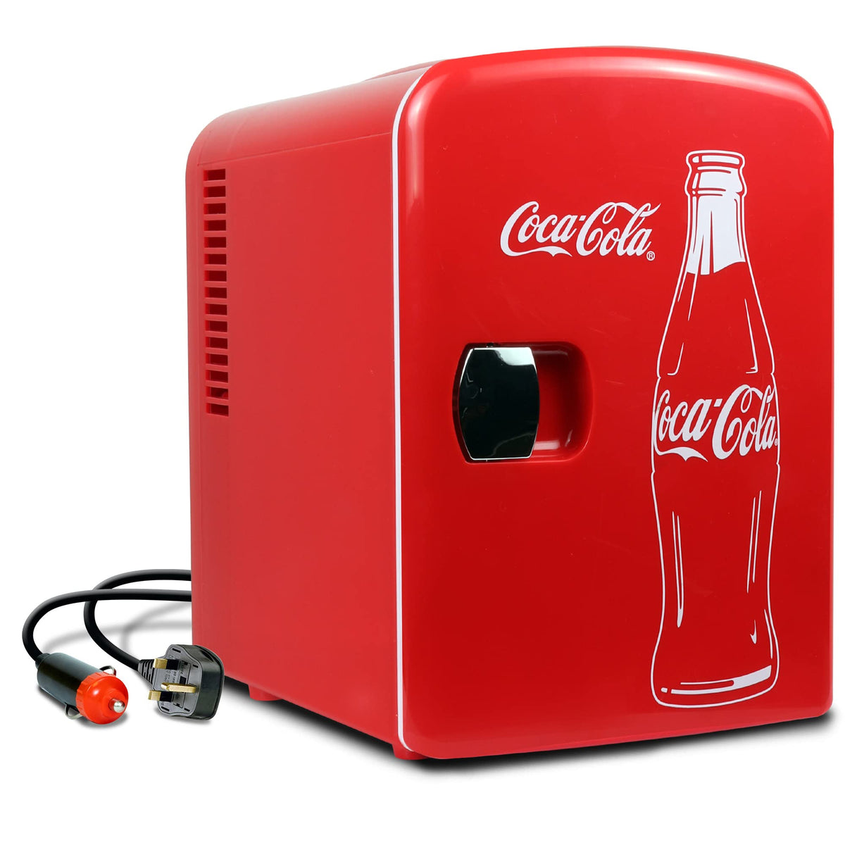 4L 6 Can Mini Fridge Portable Cooler Red M836386
