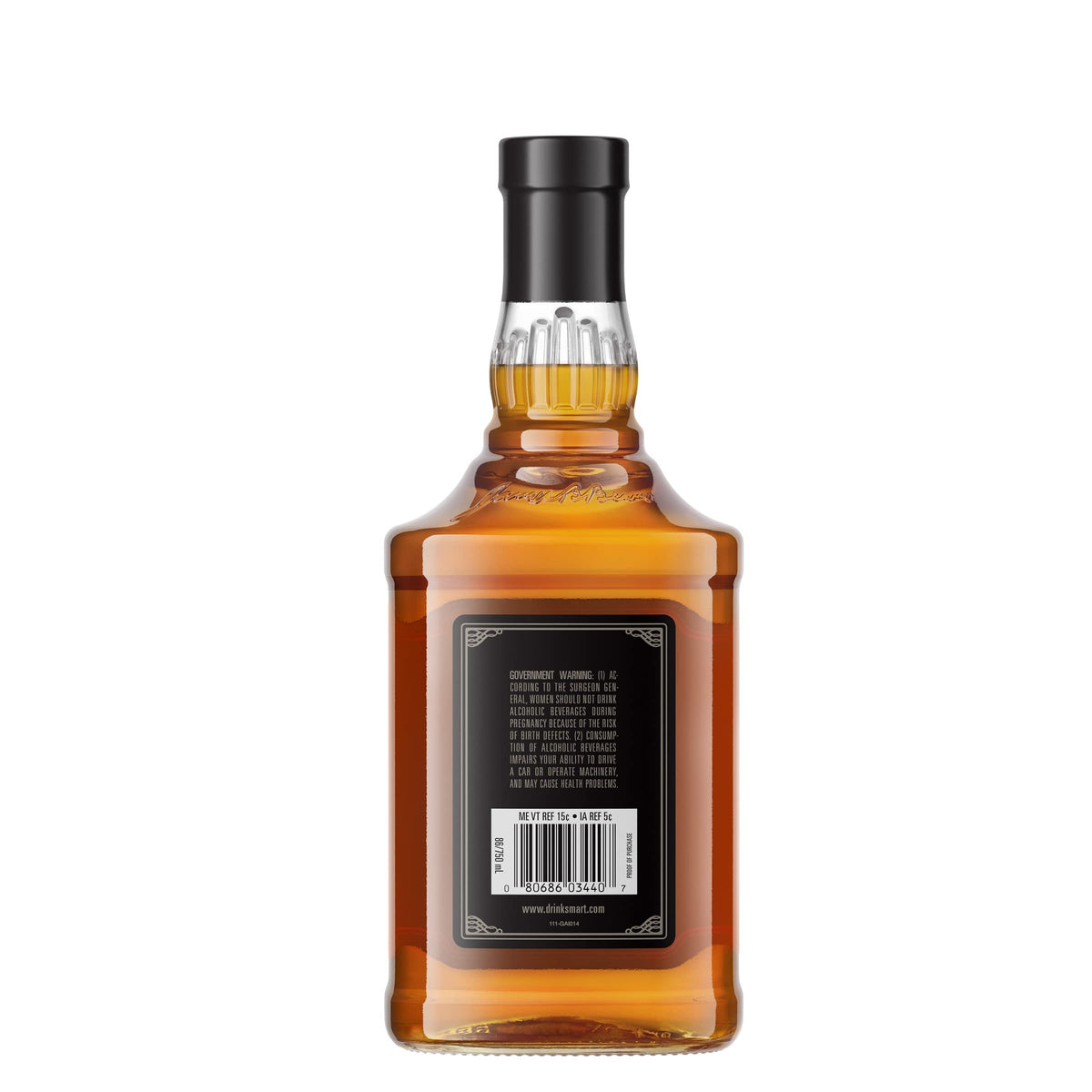 Black Bourbon Whiskey 750 ml 86 Proof D56061
